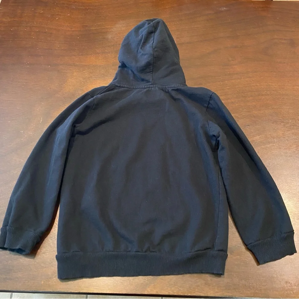 Bumblebee sweatshirt by Transformers with hood black yellow kids shirt size 7/8